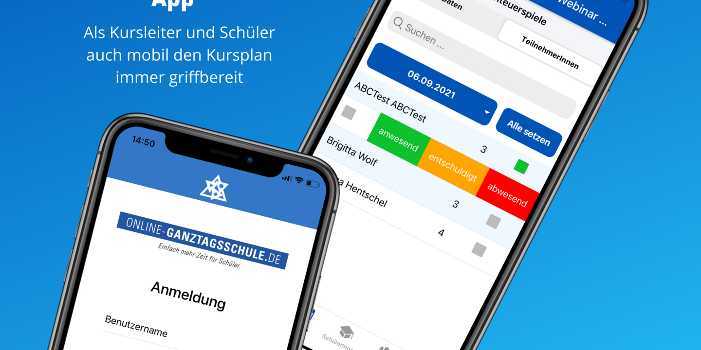 Die Online-Ganztagsschule - App ist da