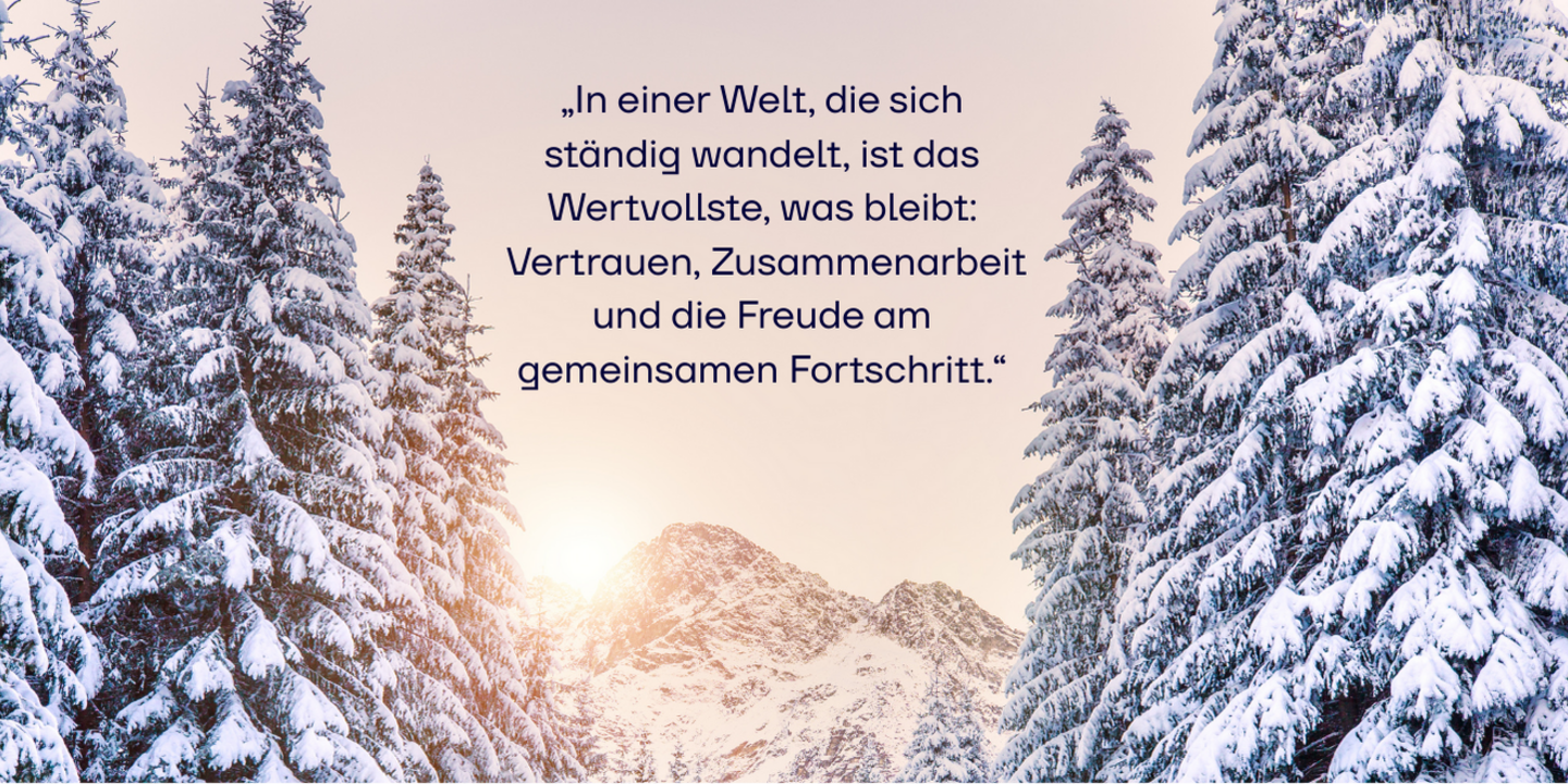 Ein Jahr des Wandels. Weihnachtliche Grüße aus der TRICEPT AG.