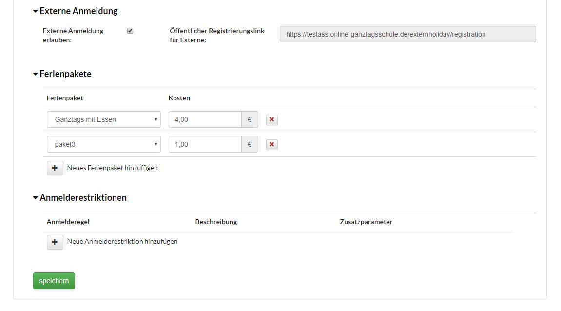 Ferienanmeldung jetzt auch für Schüler ohne Ganztagsschulbetreuung möglich – neues Feature der Software ONLINE-GANZTAGSSCHULE.DE